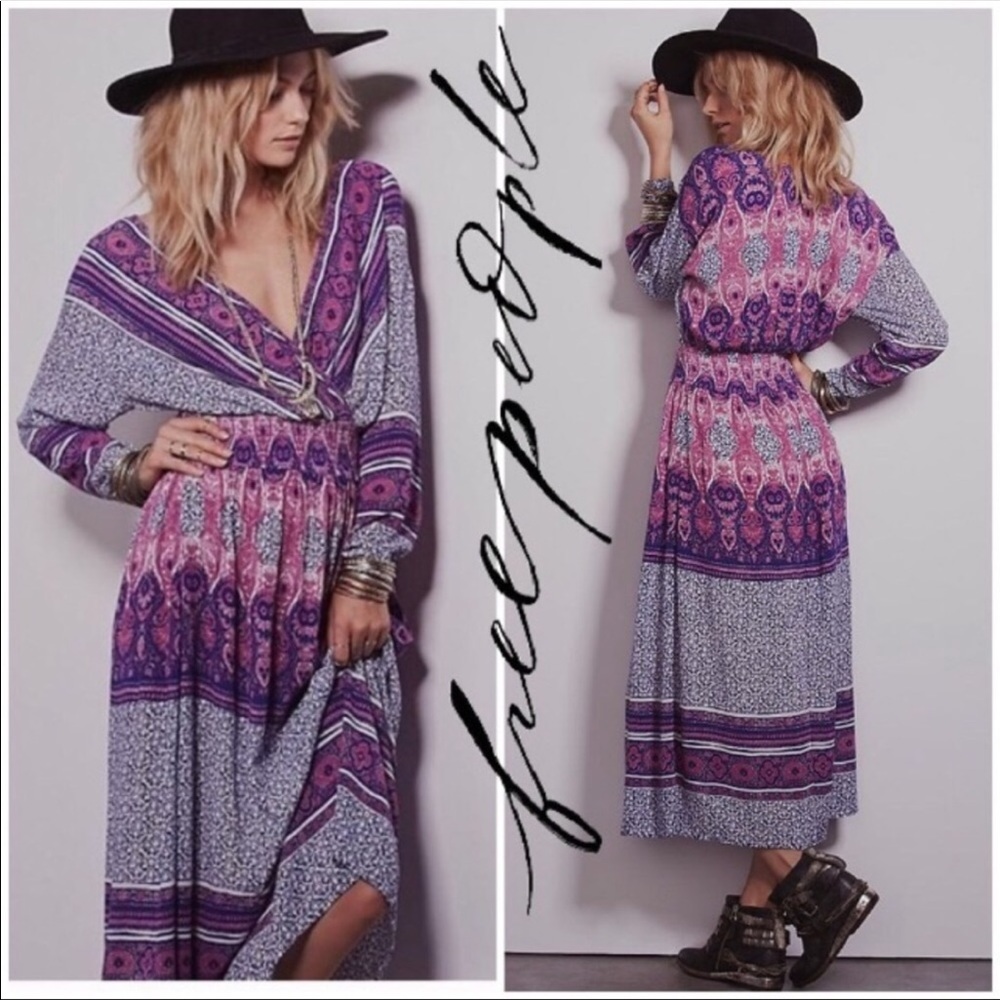 free people Womans she’s a lady maxi dress size M - Picture 1 of 10